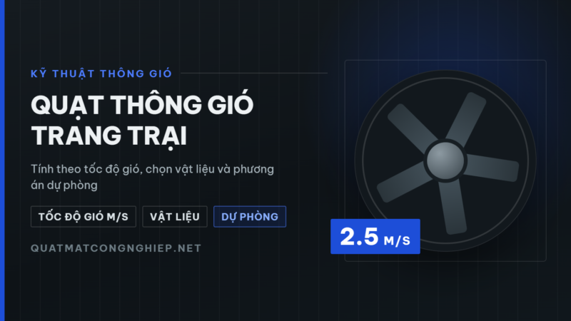 Quạt thông gió trang trại
