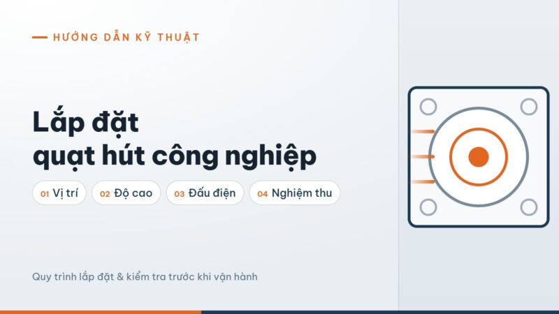 Lắp đặt quạt hút công nghiệp